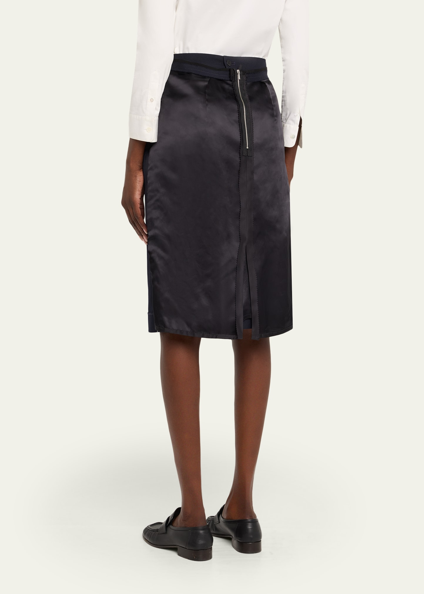 Inside-Out Midi Pencil Skirt - 3