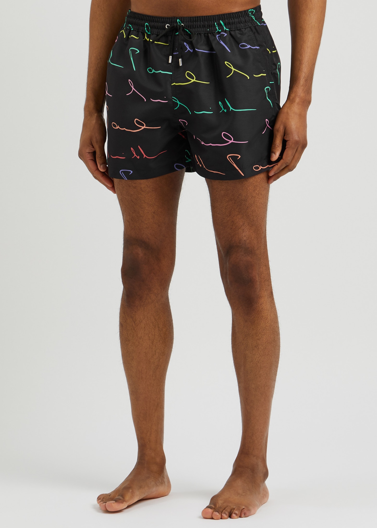 Script logo-print shell swim shorts - 2