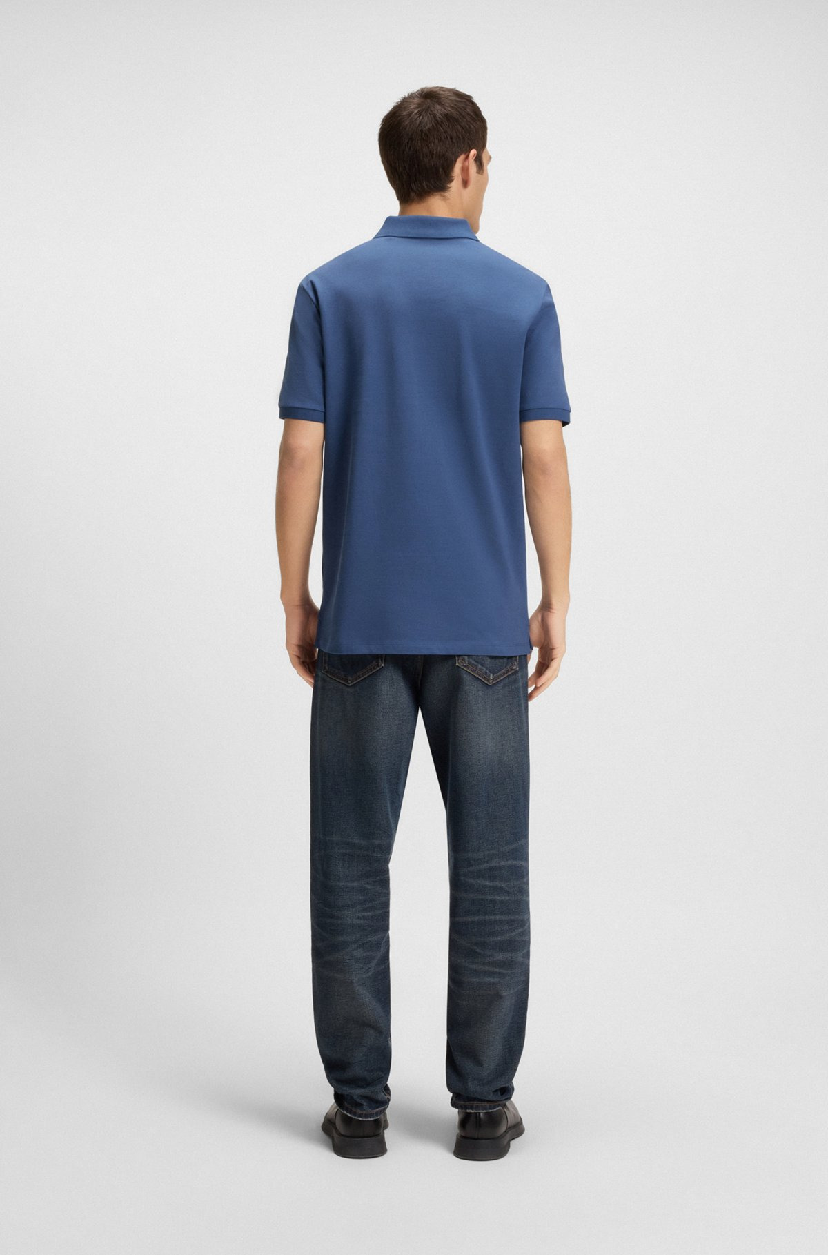 COTTON-PIQUÉ POLO SHIRT WITH ALL-OVER PRINT - 5