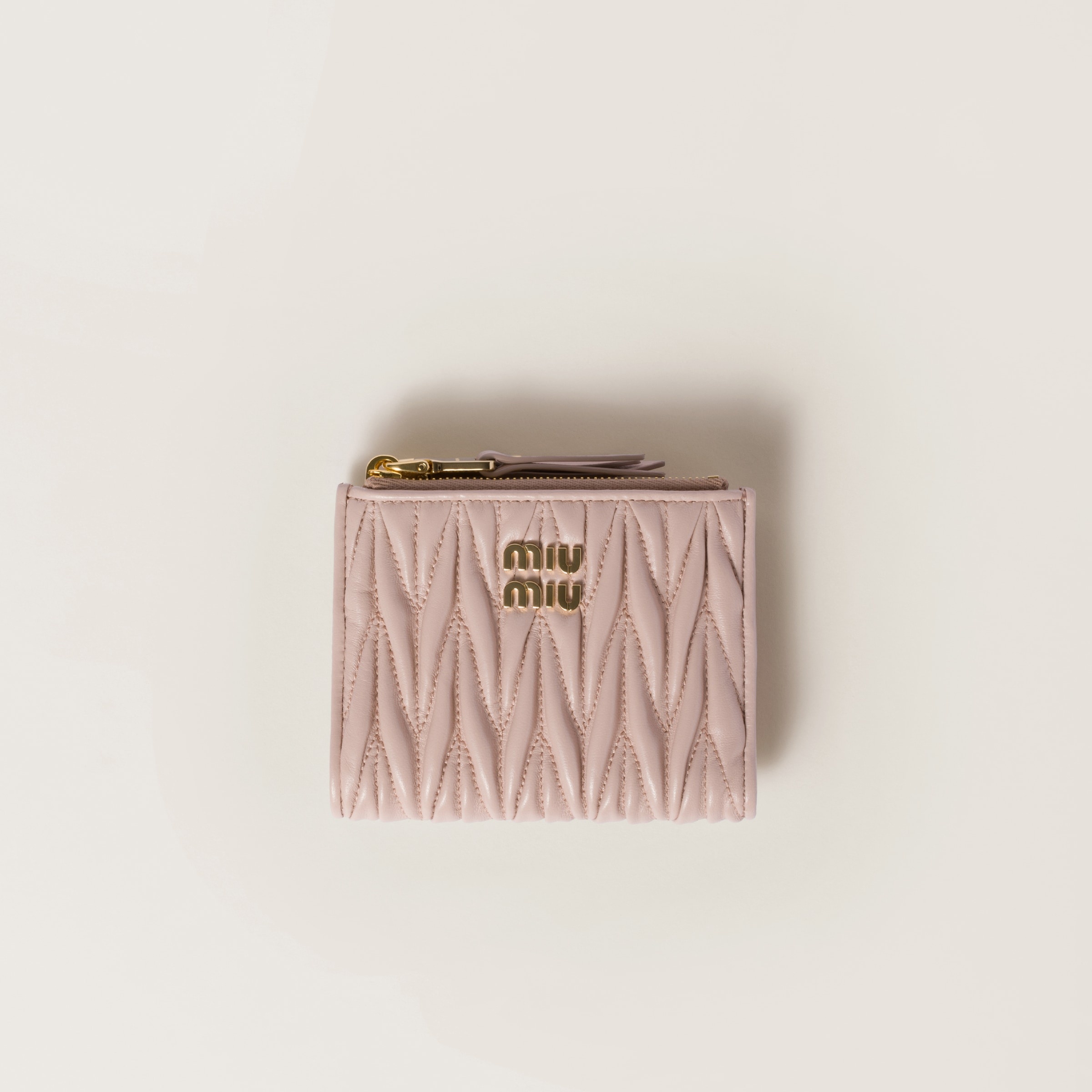 Small wallet in matelassé nappa leather - 1