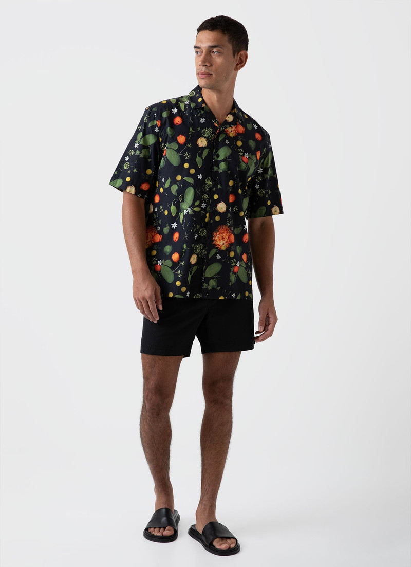Sunspel Charlotte Gosch Camp Collar Shirt outlook