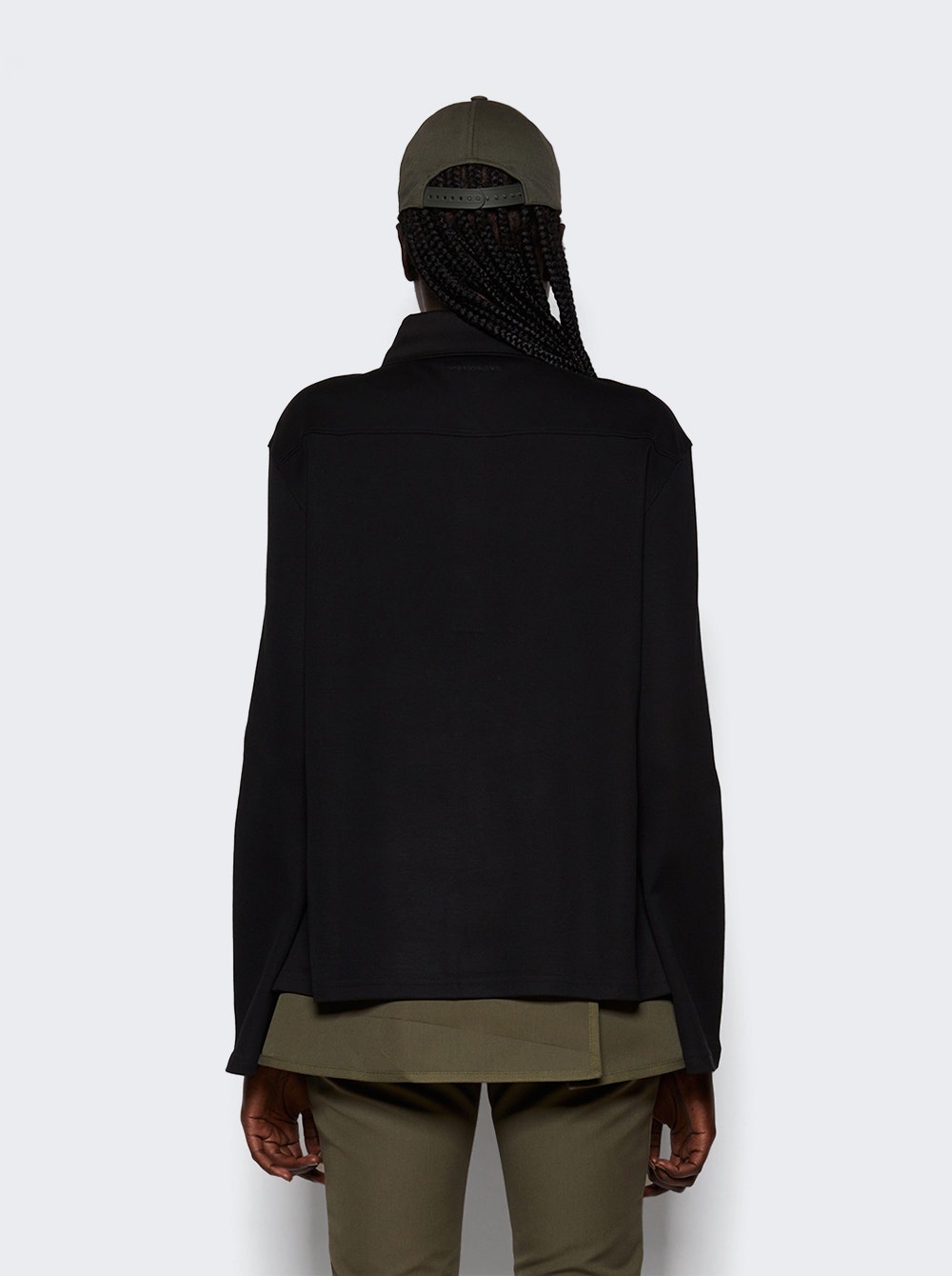 Long Sleeve Polo Black - 5