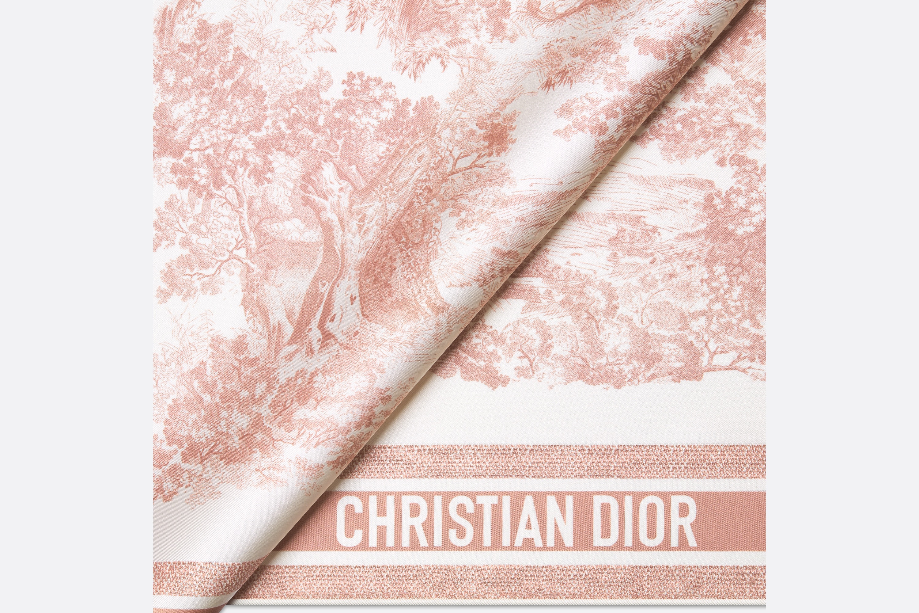 Dior Toile de Jouy Sauvage 90 Square Scarf | REVERSIBLE