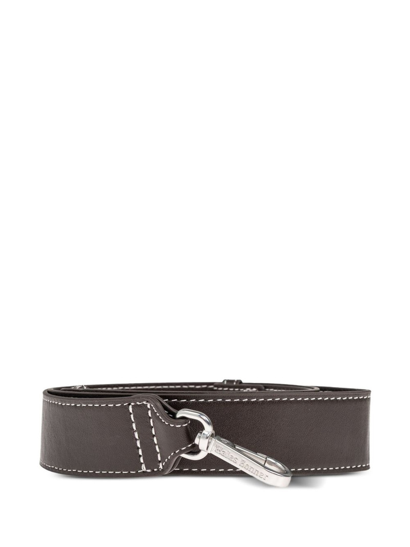 Wales Bonner perforated suede handbag 7