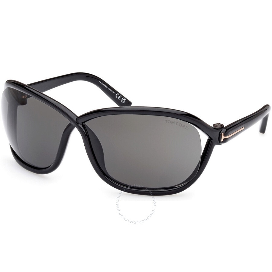 TOM FORD Tom Ford Smoke Wrap Ladies Sunglasses FT1069 01A 68