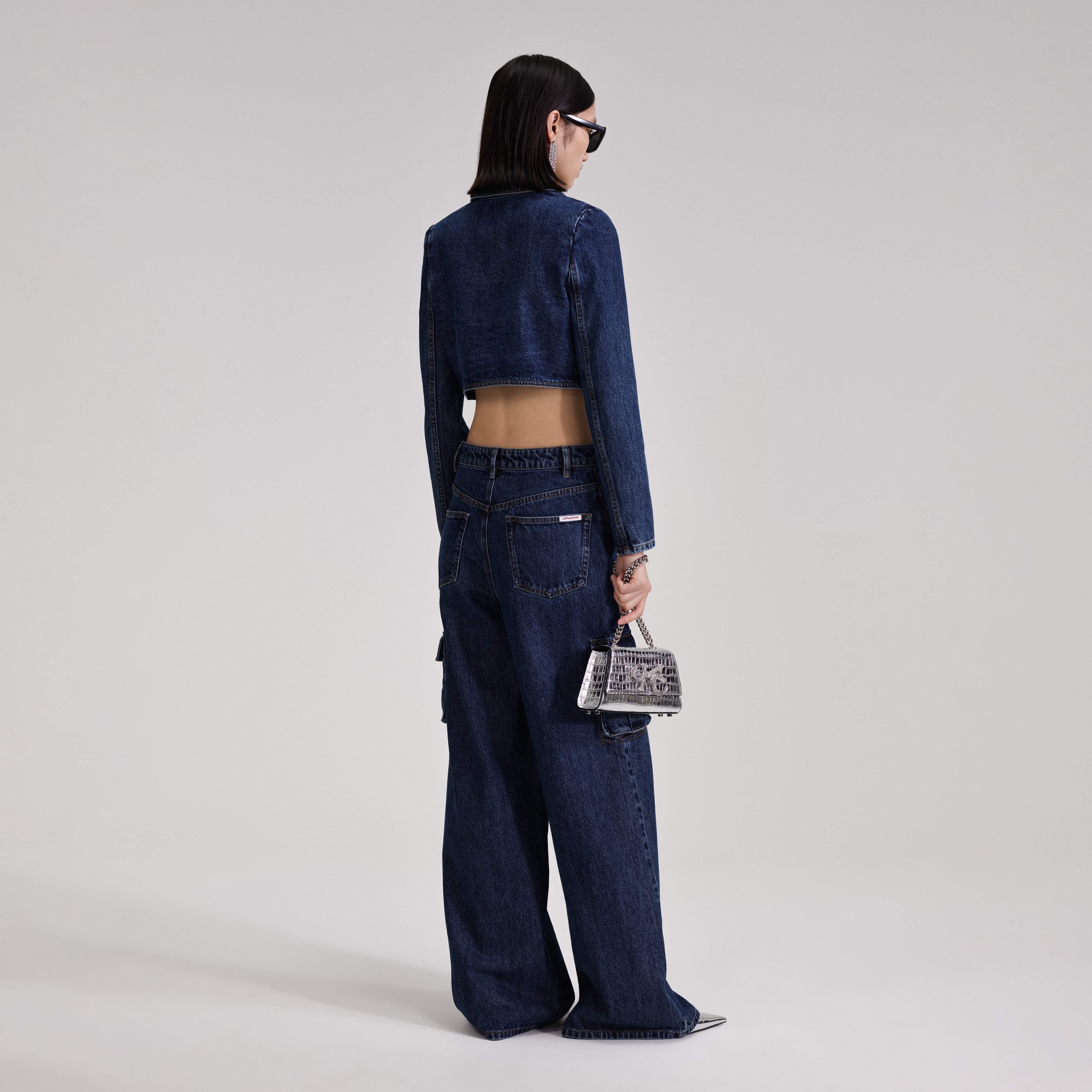 Cropped Denim Jacket - 3