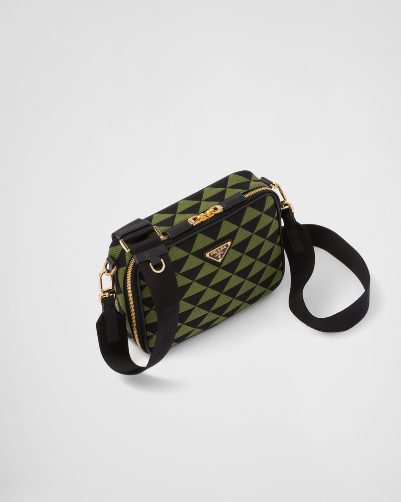 Prada Symbole embroidered fabric bag 3
