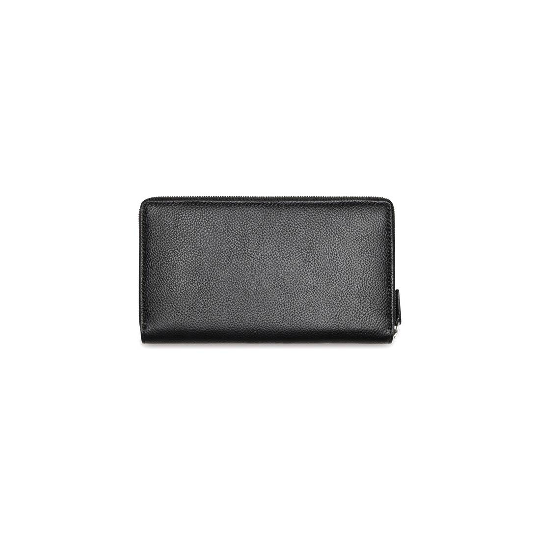 Men's Cash Continental Wallet in Black/white - 2