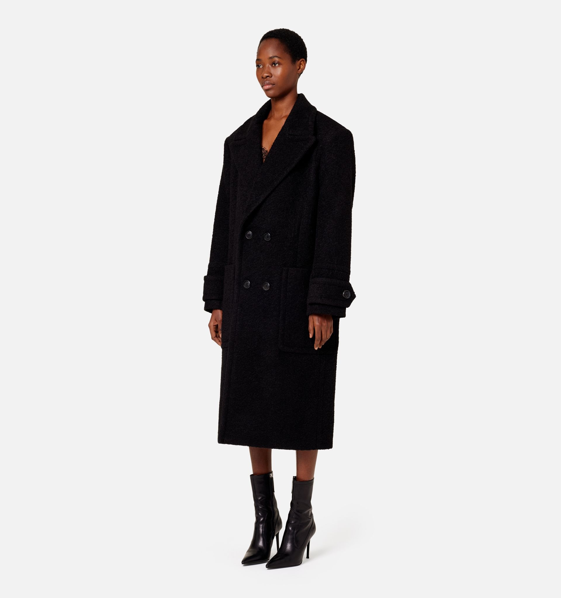 Double Breasted Structured Coat - 5