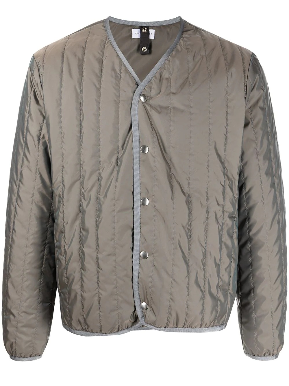 iridescent liner padded jacket - 1