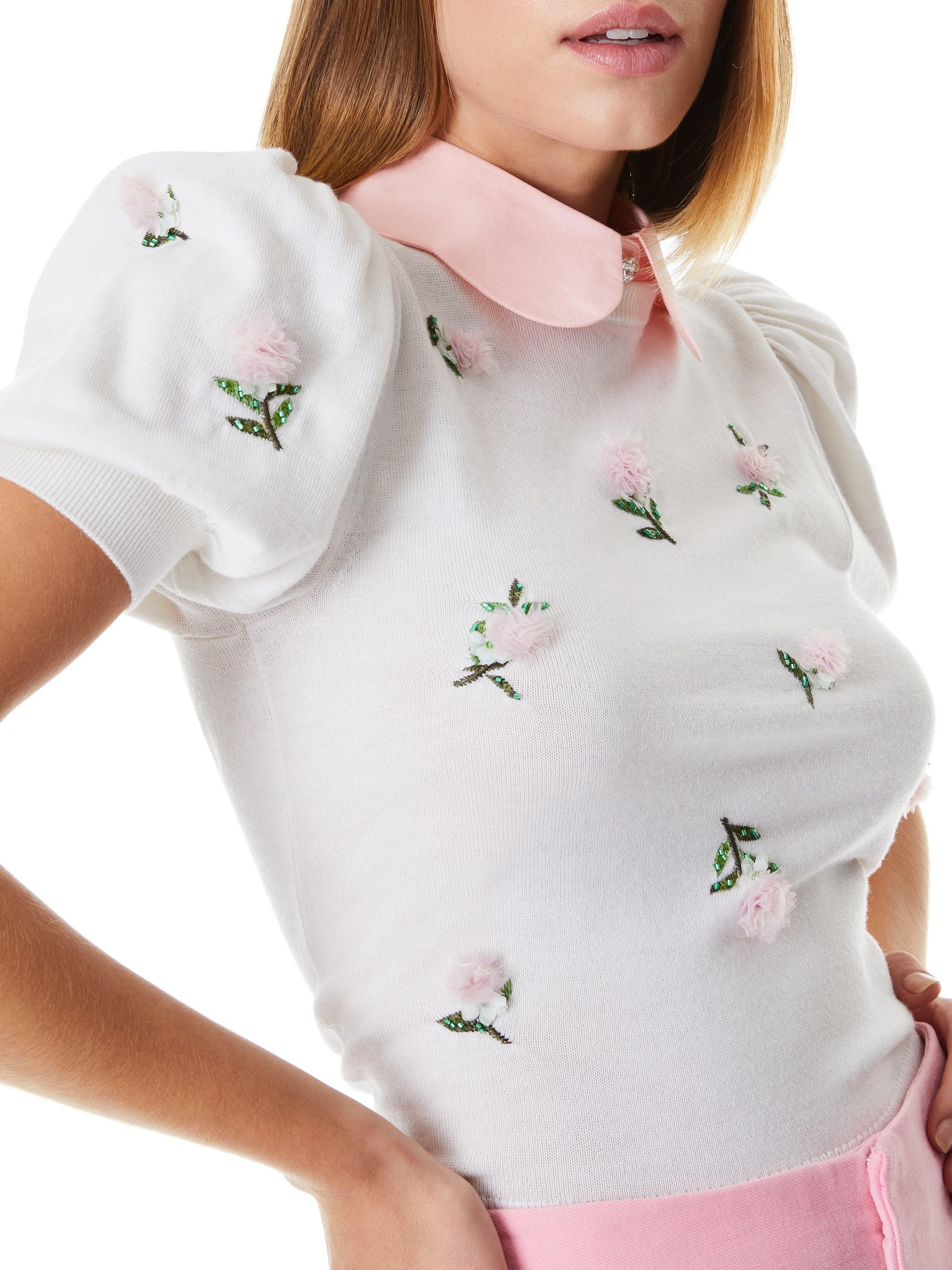 CHASE PUFF SLEEVE SWEATER - 5