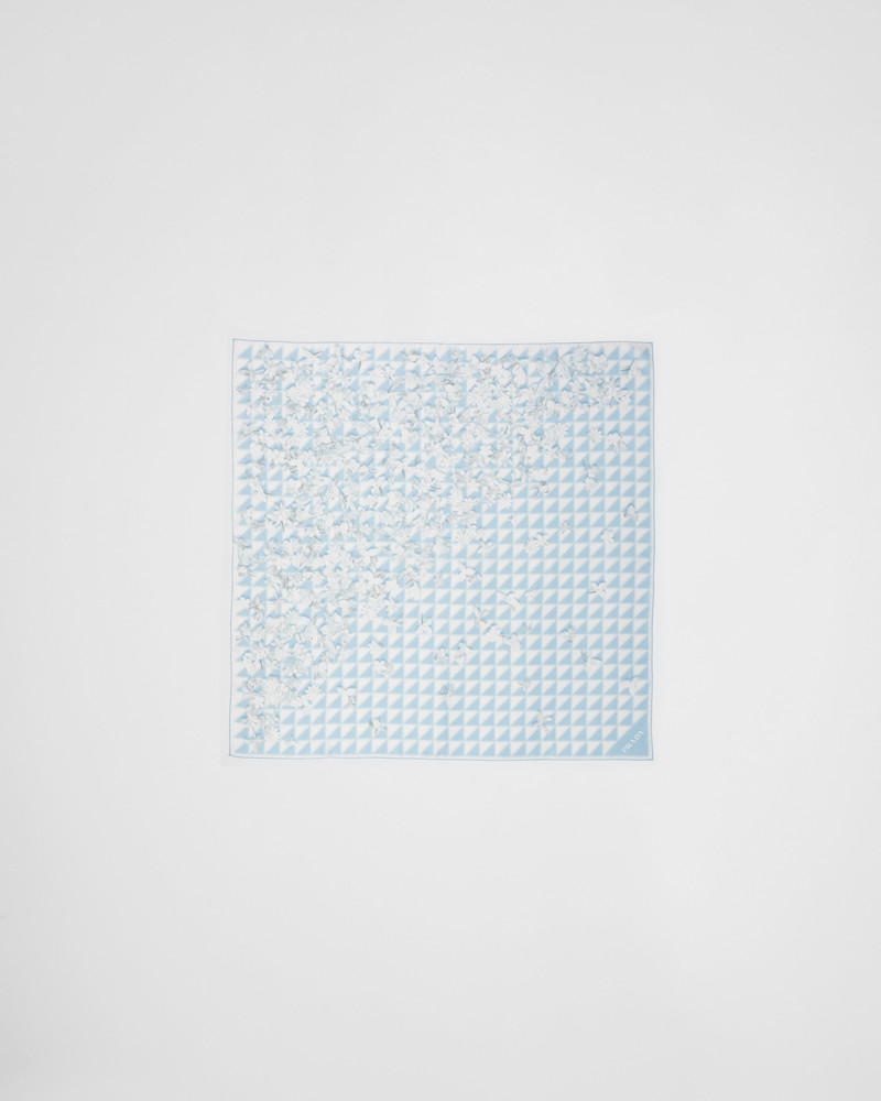 Printed twill scarf 3