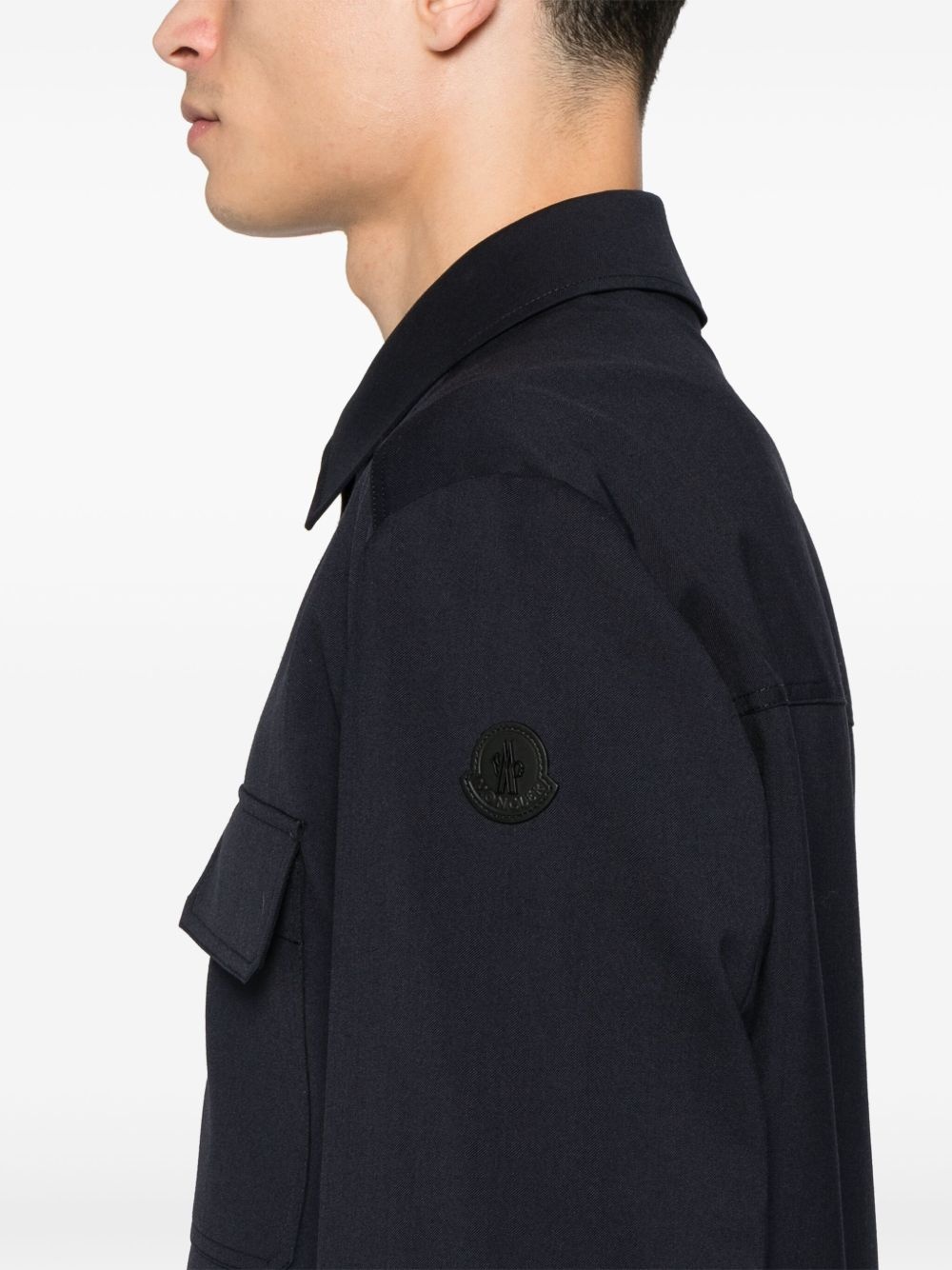 logo-patch jacket - 5