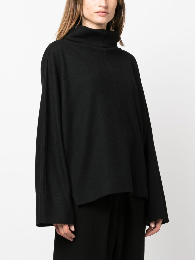 mock-neck wide-sleeved top 3