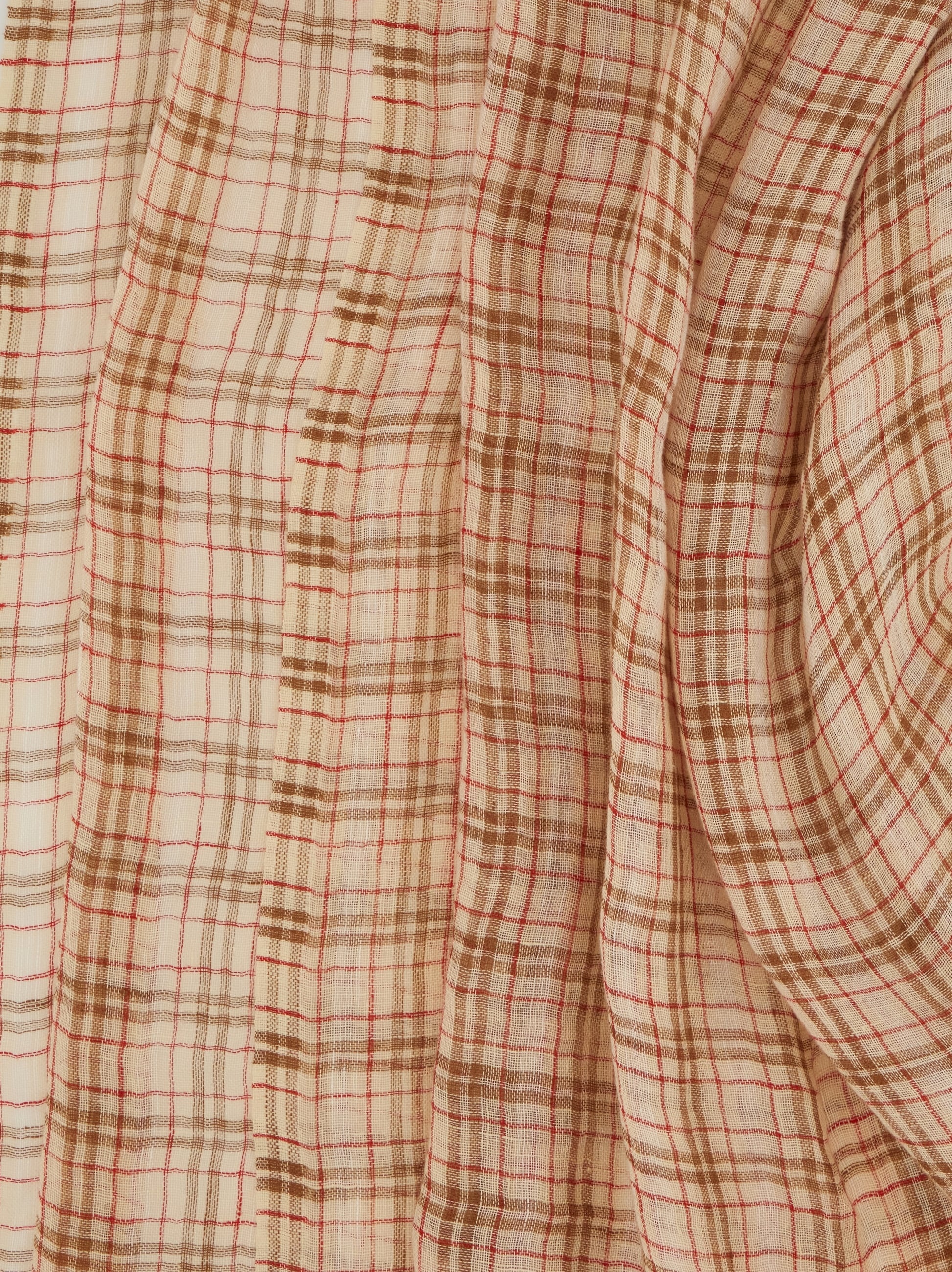 Linen tartan stole - 5