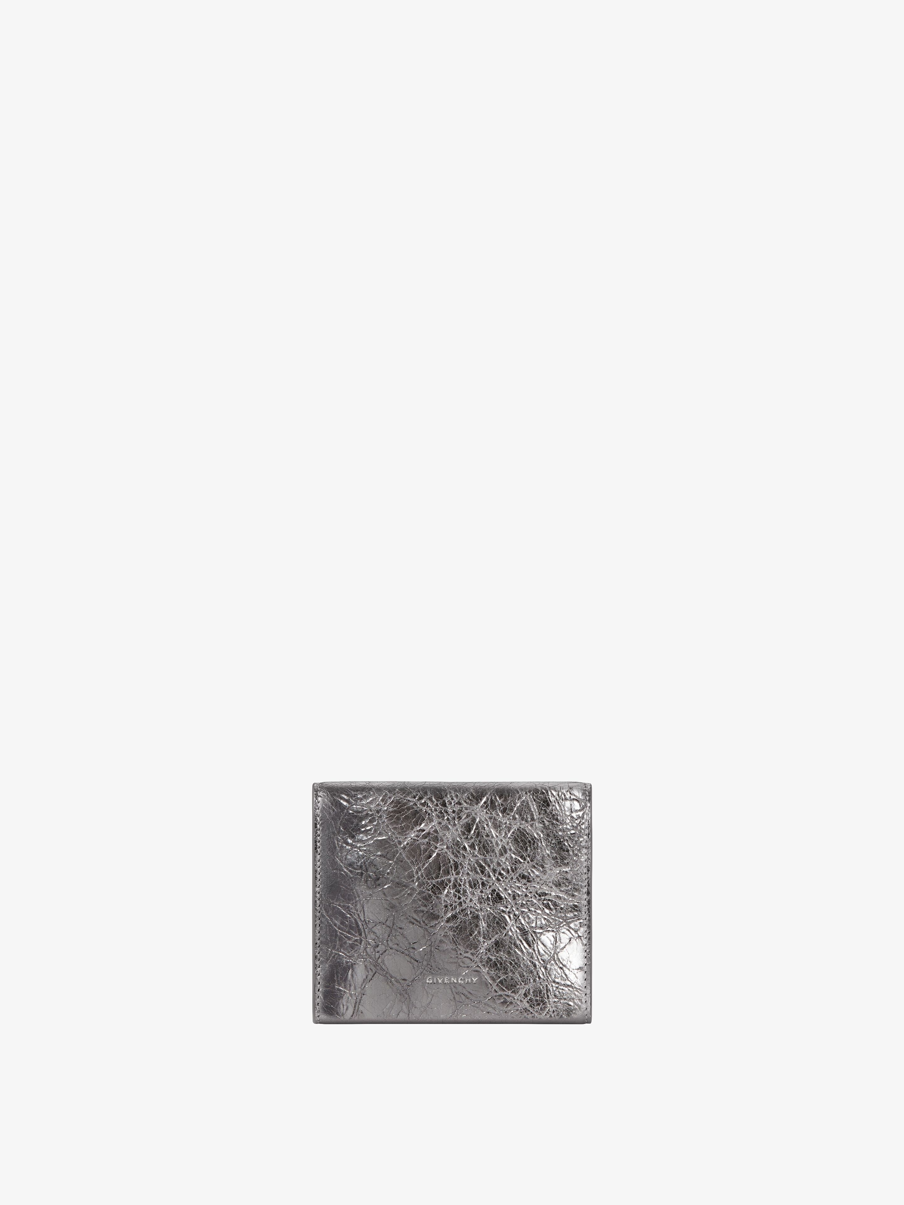 4G TRIFOLD WALLET IN LAMINATED LEATHER - 3