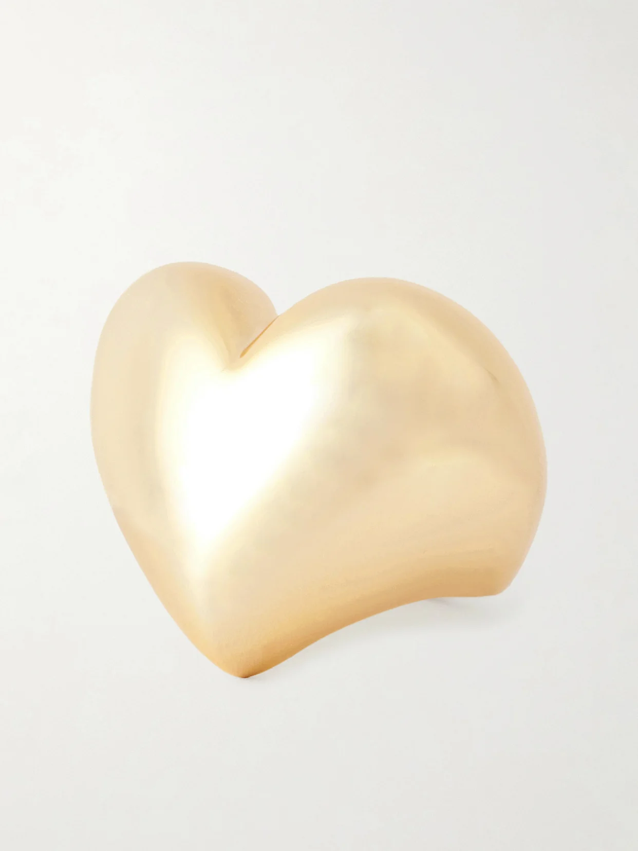 Puffy Heart Gold-plated Ring - 1