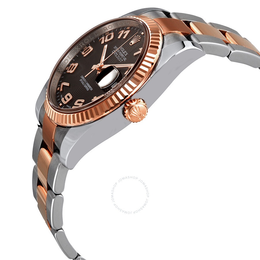 Rolex Oyster Perpetual Datejust 36 Black Concentric Dial Stainless Steel and 18K Everose Gold Bracel - 2