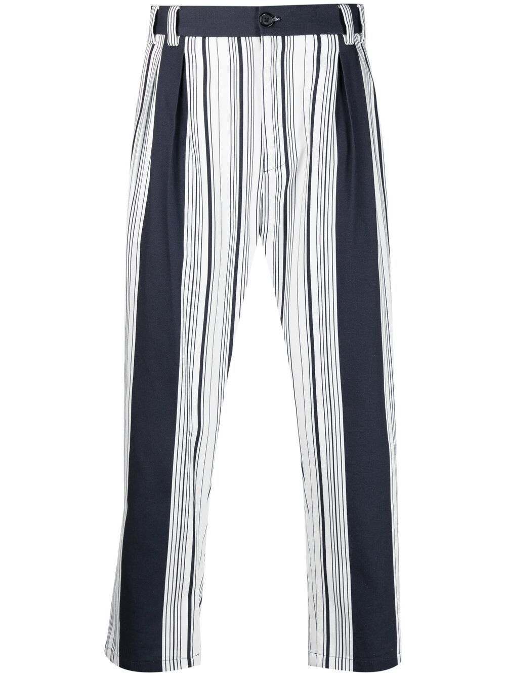 striped straight-leg trousers - 1