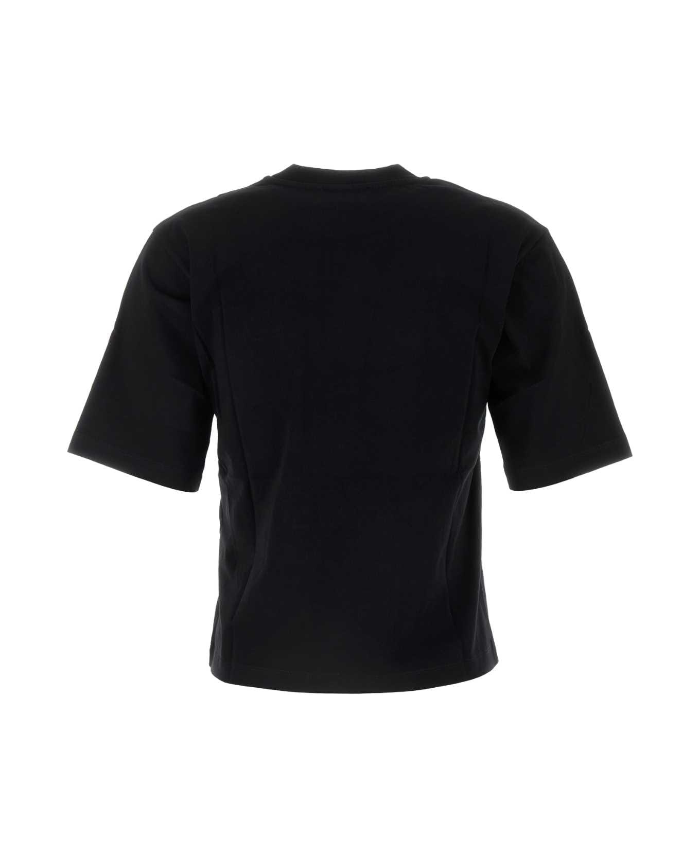 Black Cotton T-shirt - 2