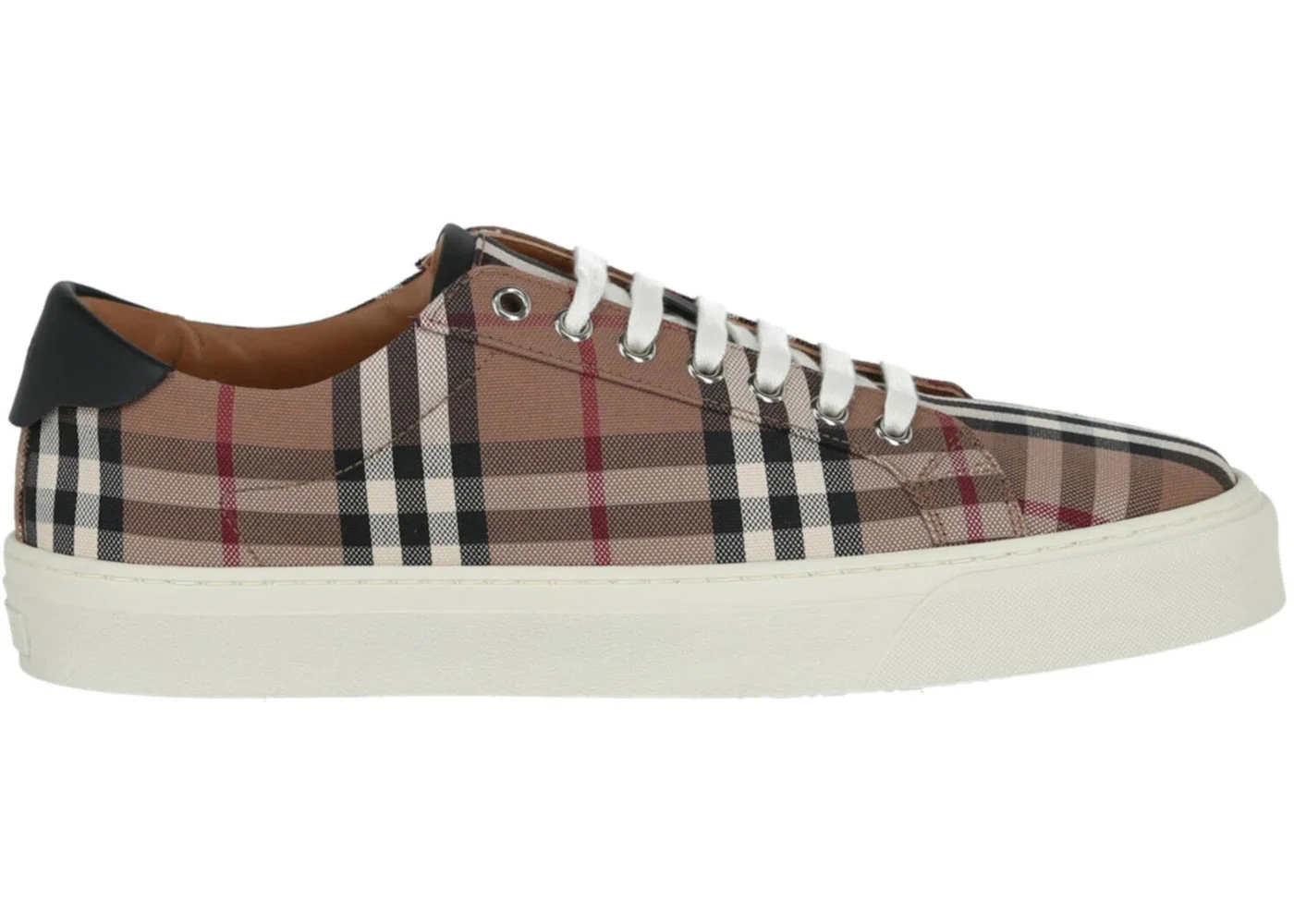 Burberry Check Print Low-Top Sneaker Dark Brown - 1