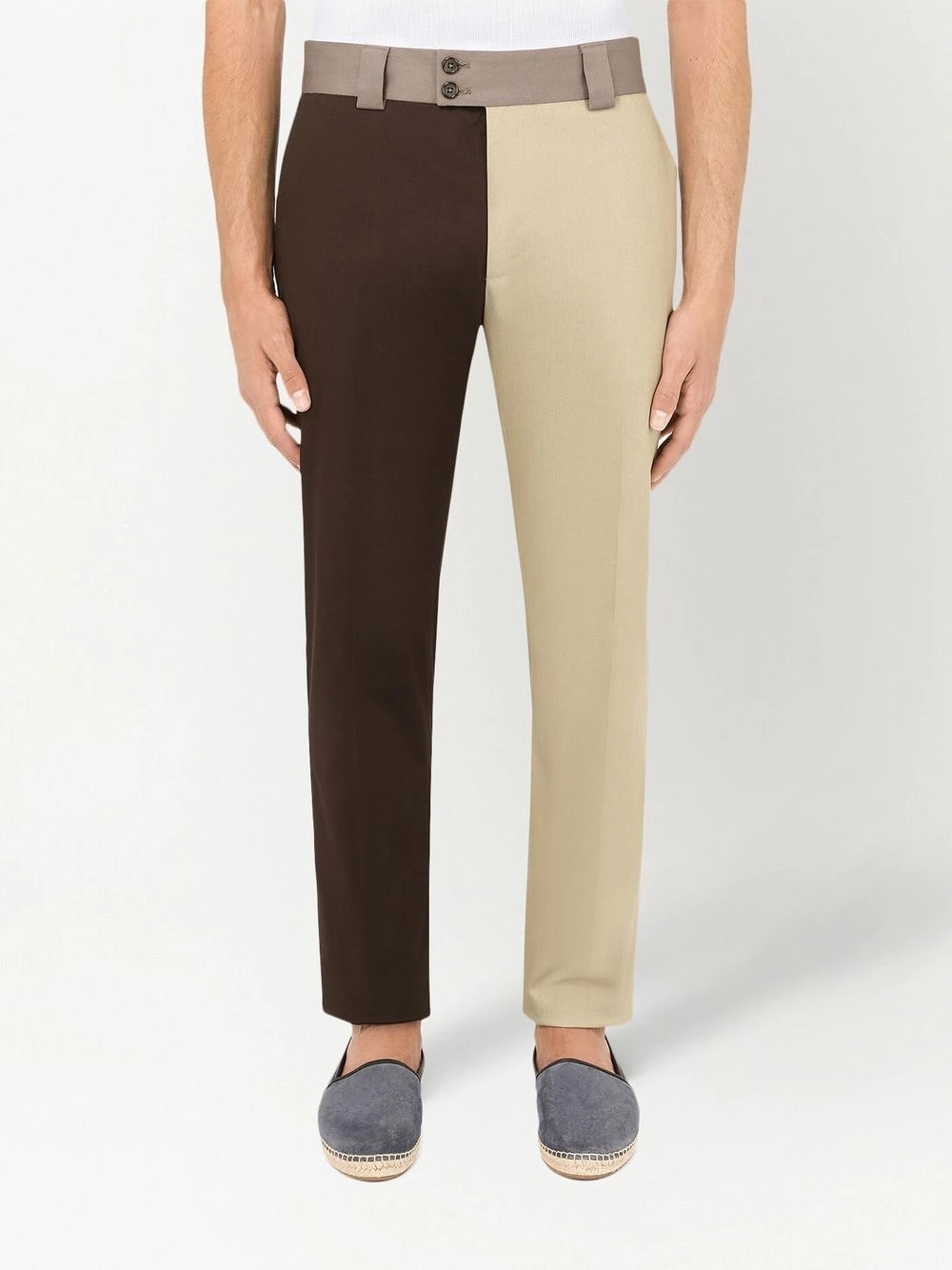 colour block trousers - 3