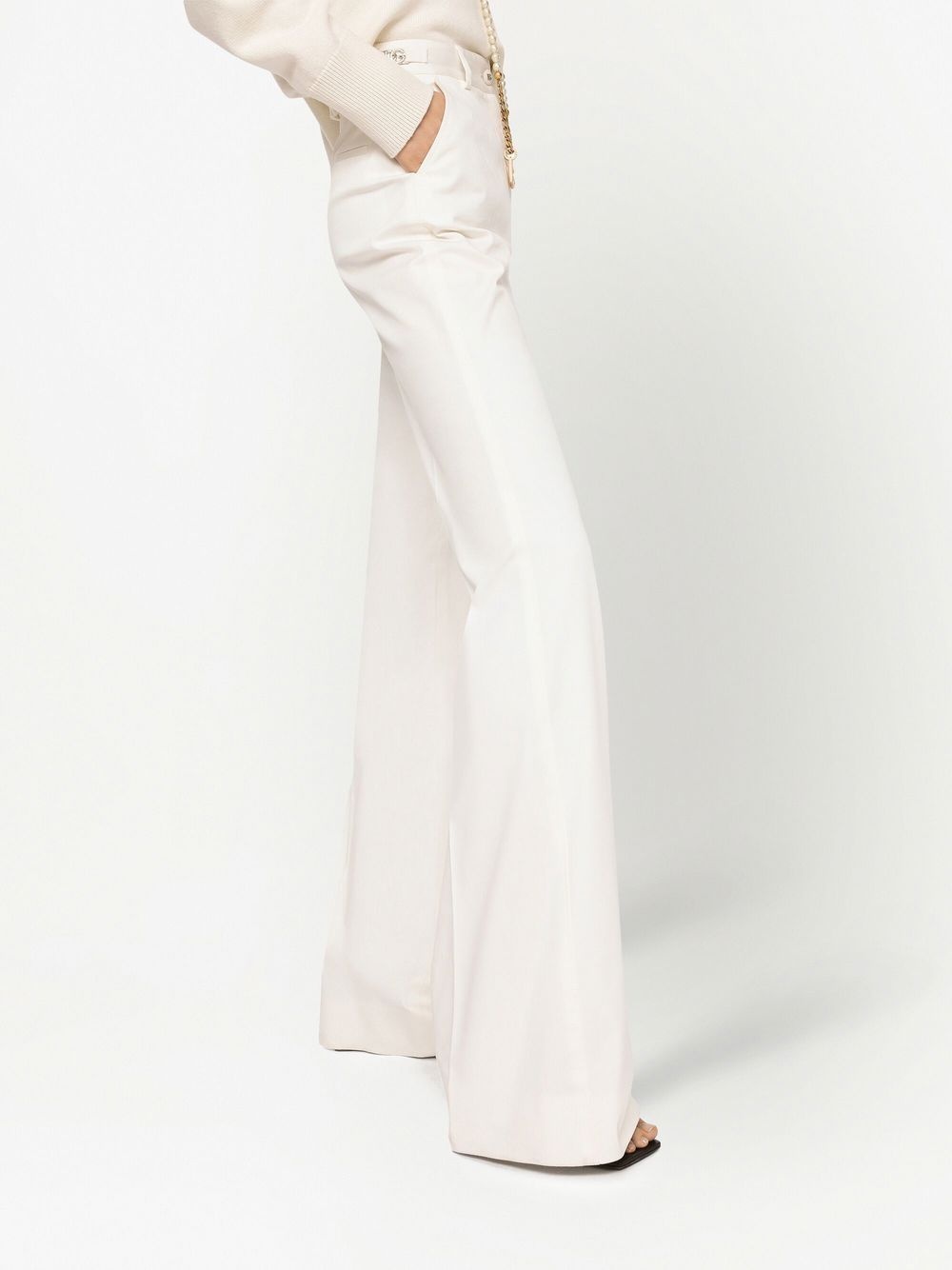 tailored wide-leg trousers - 5