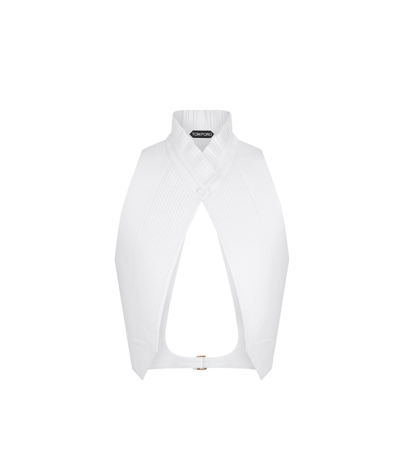 BACKLESS PETITE WAISTCOAT WITH PLEATED DETAILS 1