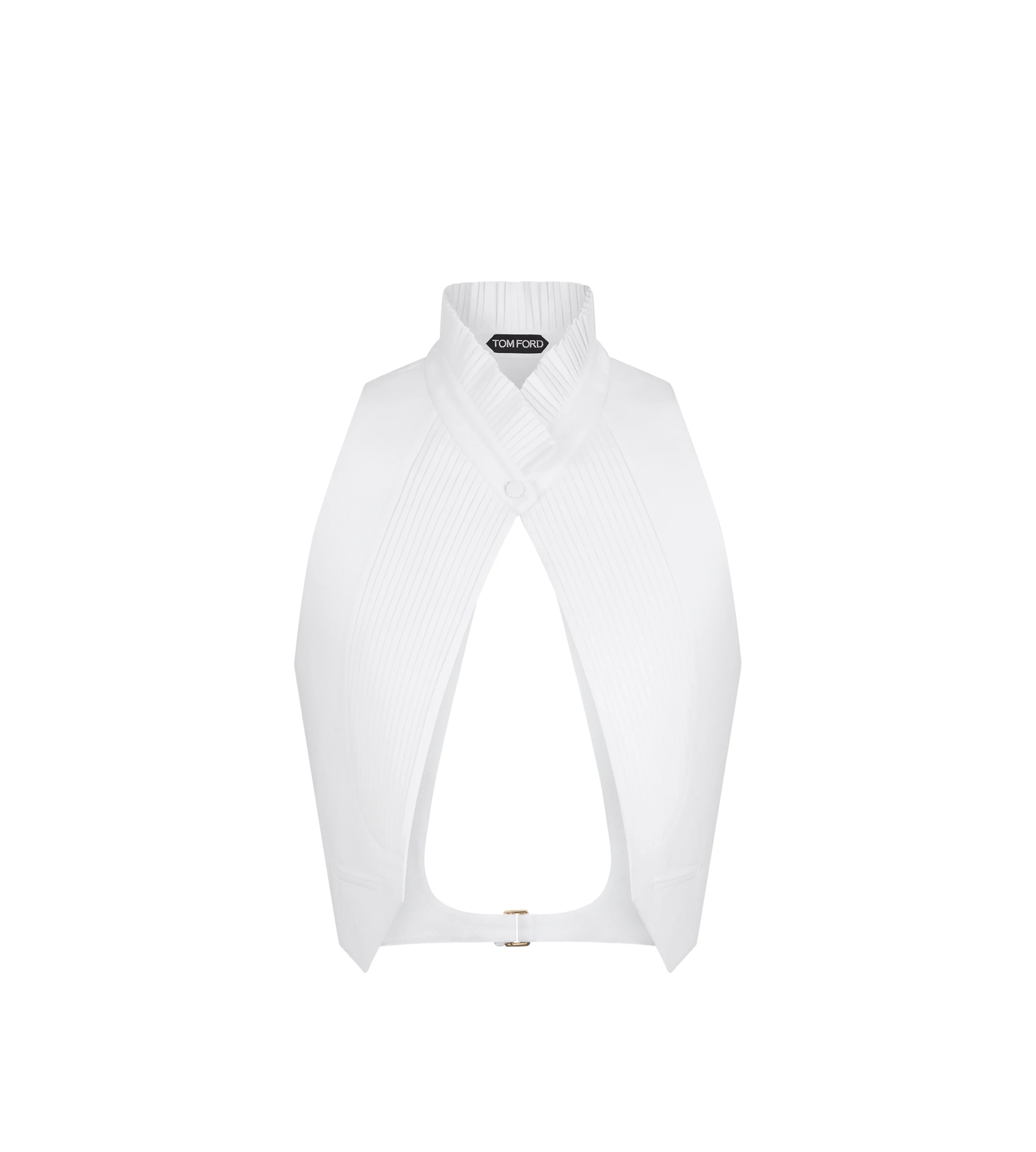 BACKLESS PETITE WAISTCOAT WITH PLEATED DETAILS - 1