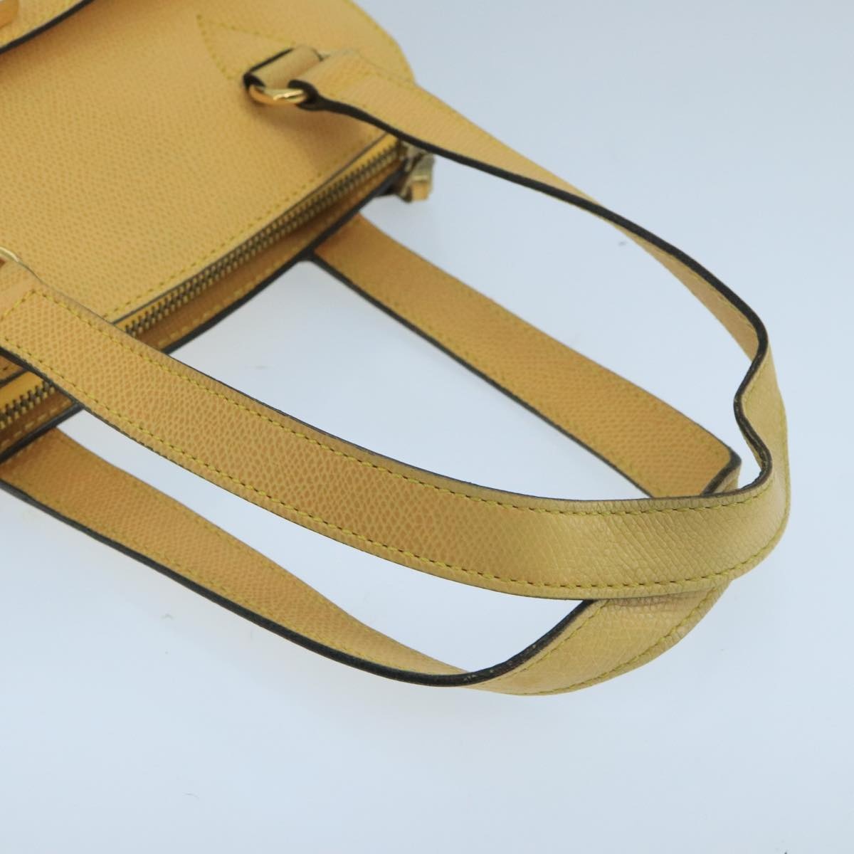 CELINE Hand Bag Leather Yellow Gold - 7