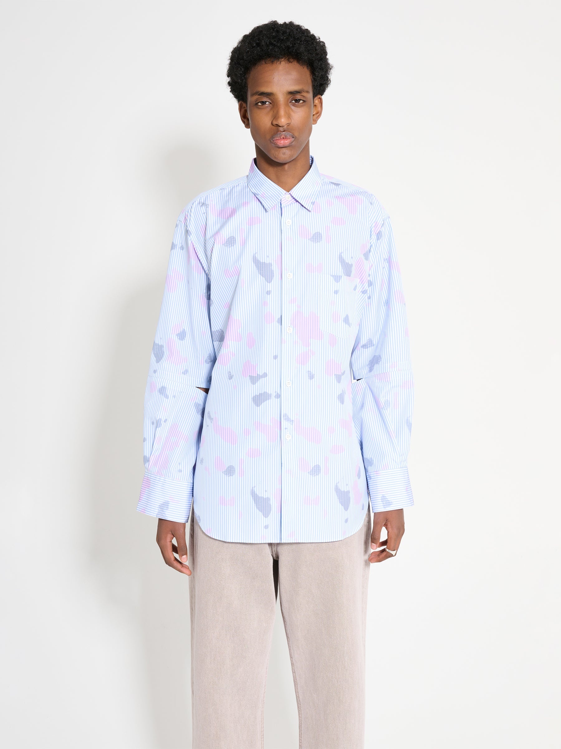 COMME DES GARÇONS SHIRT SPRAY PAINT SHIRT STRIPE - 1