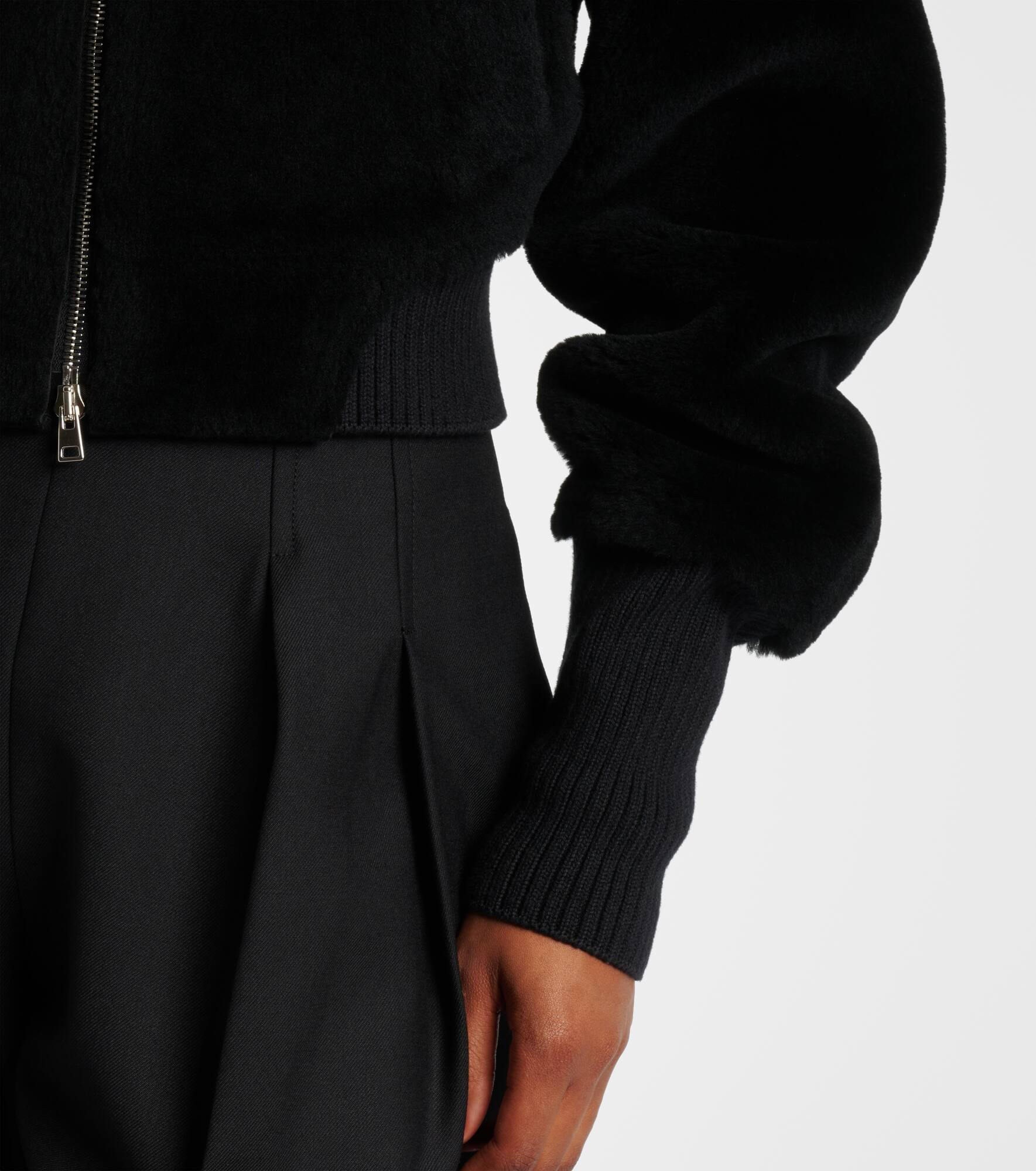 Shearling bomber jacket - 5