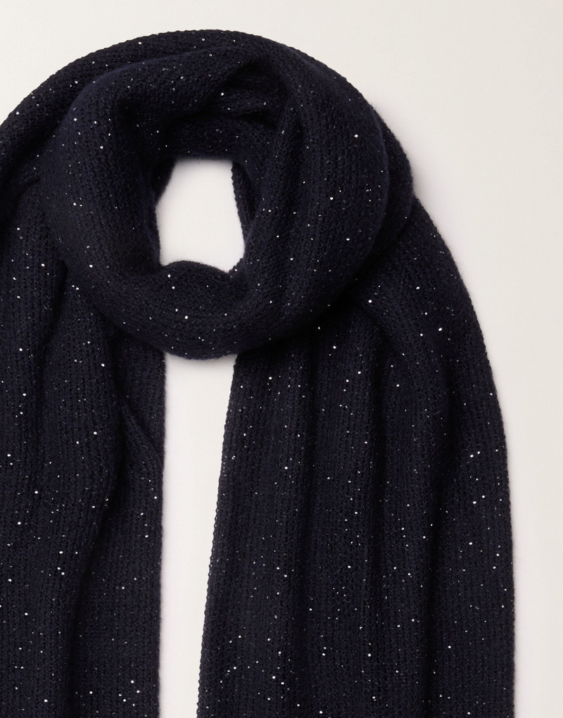 Mohair scarf with micro sequins 3
