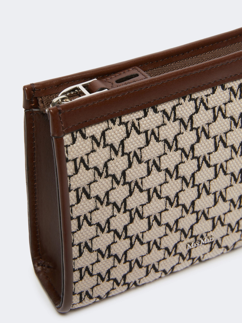 TROUSSEXS Cotton jacquard extra small pouch - BLACK 3
