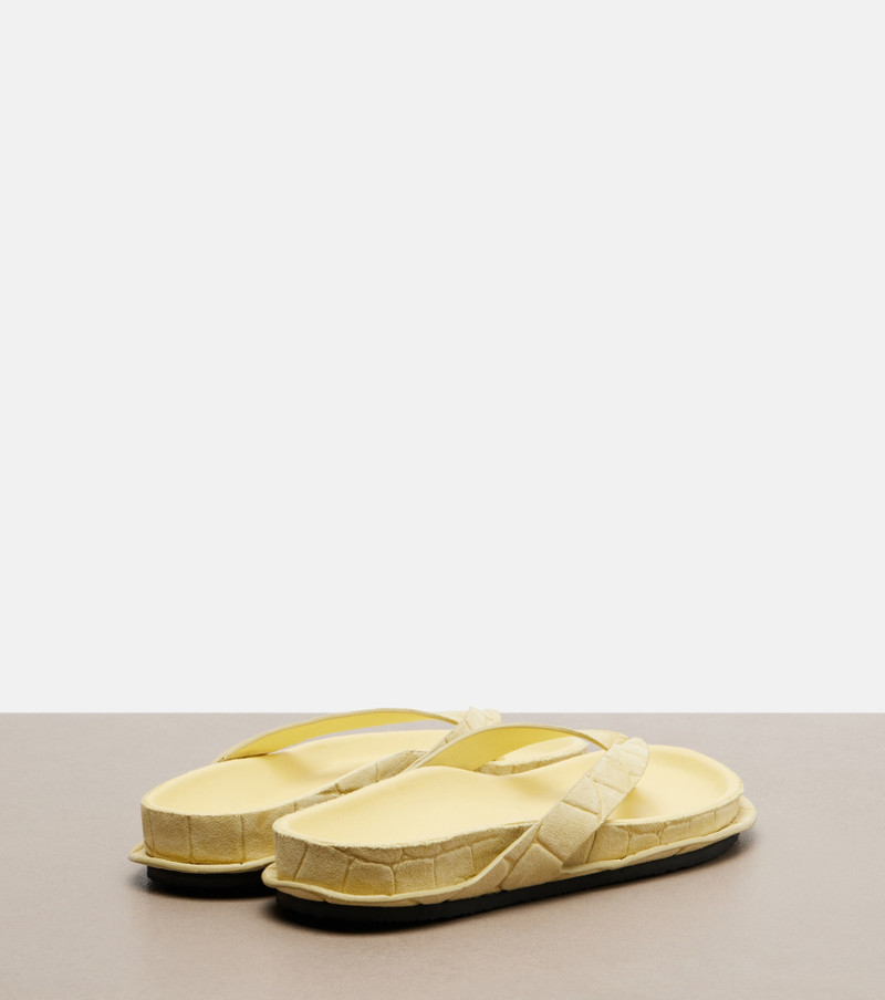 JACQUEMUS Tatanes suede thong sandals outlook