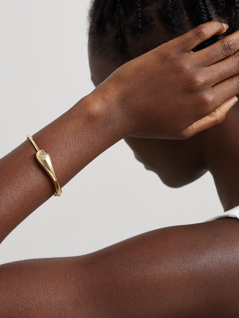 MATEO Droplet 14-karat Gold Diamond Bracelet outlook