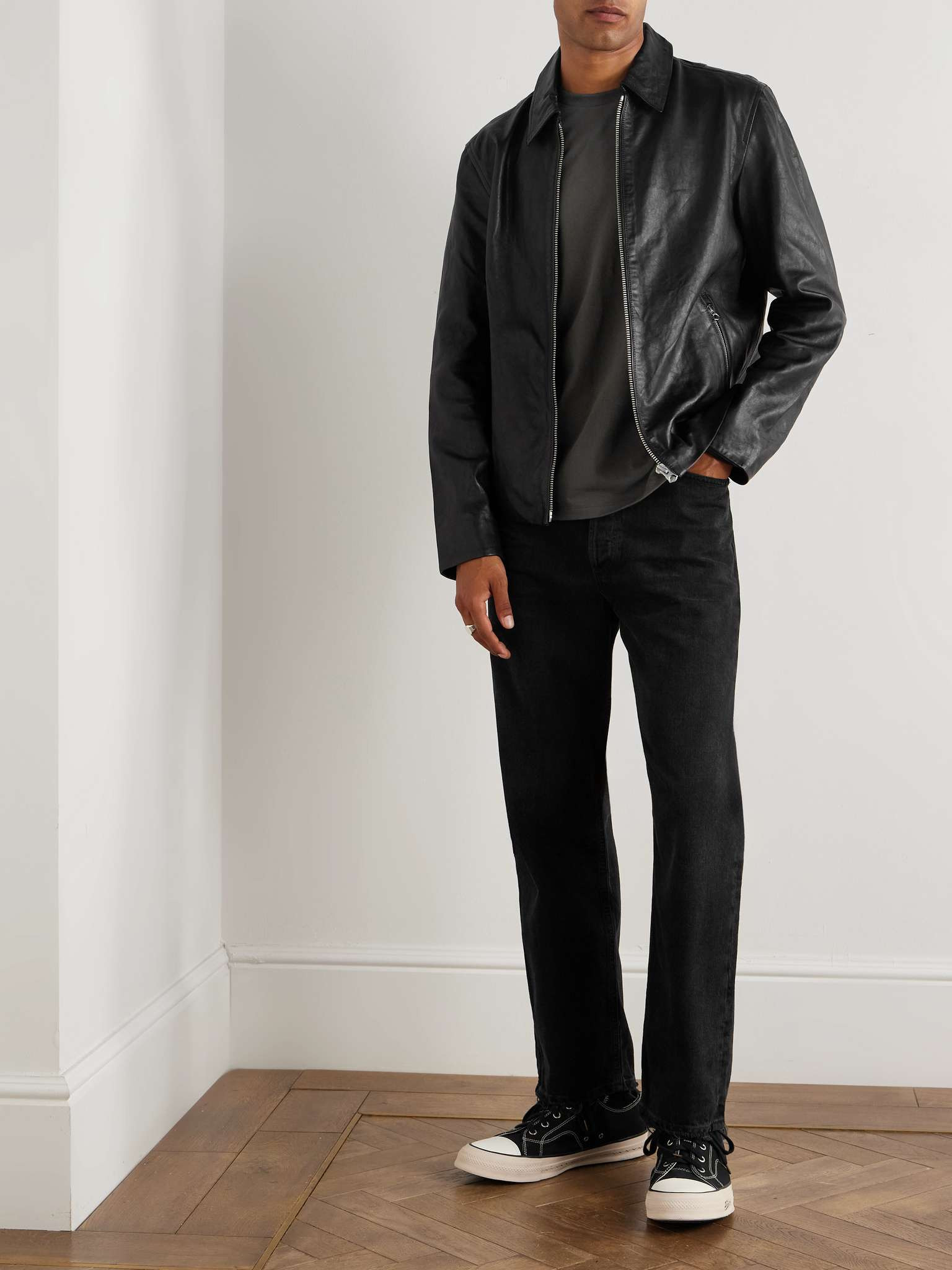 Melrose Textured-Leather Jacket - 2