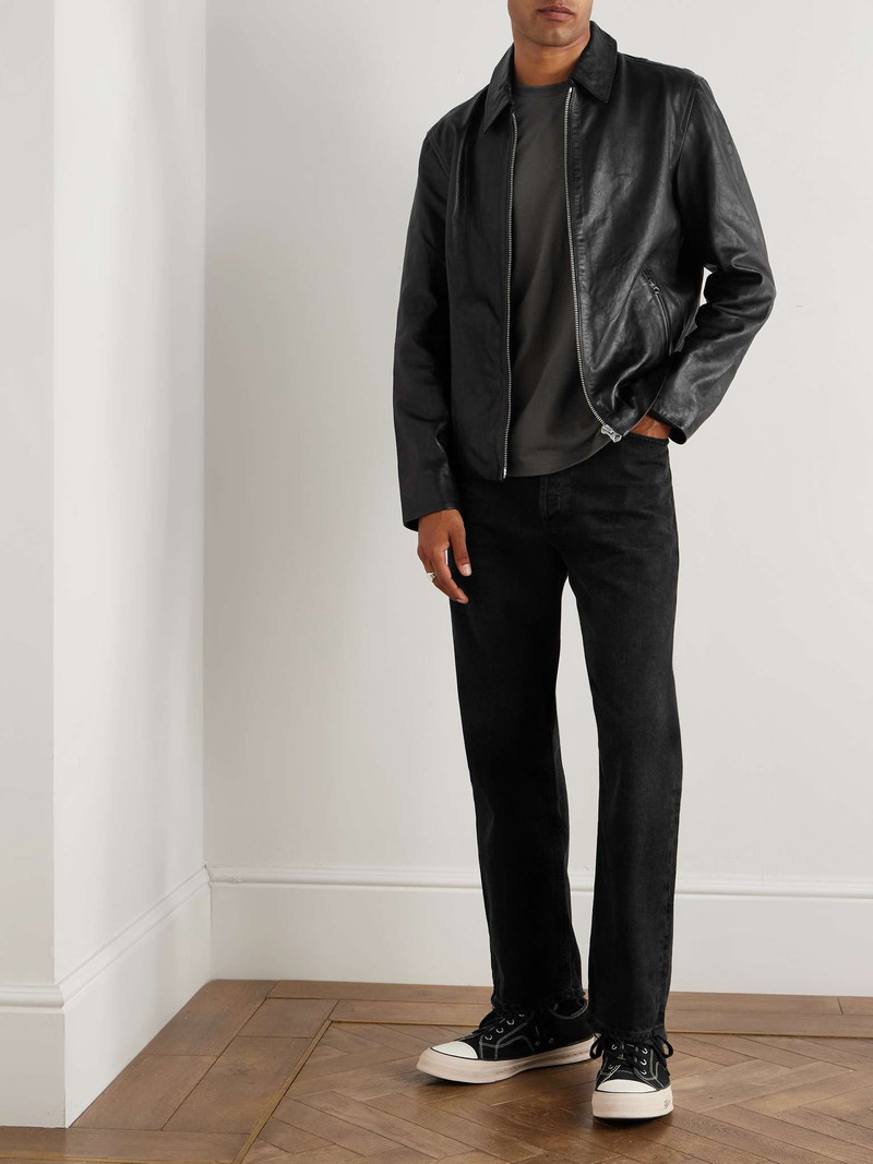 rag & bone Melrose Textured-Leather Jacket outlook