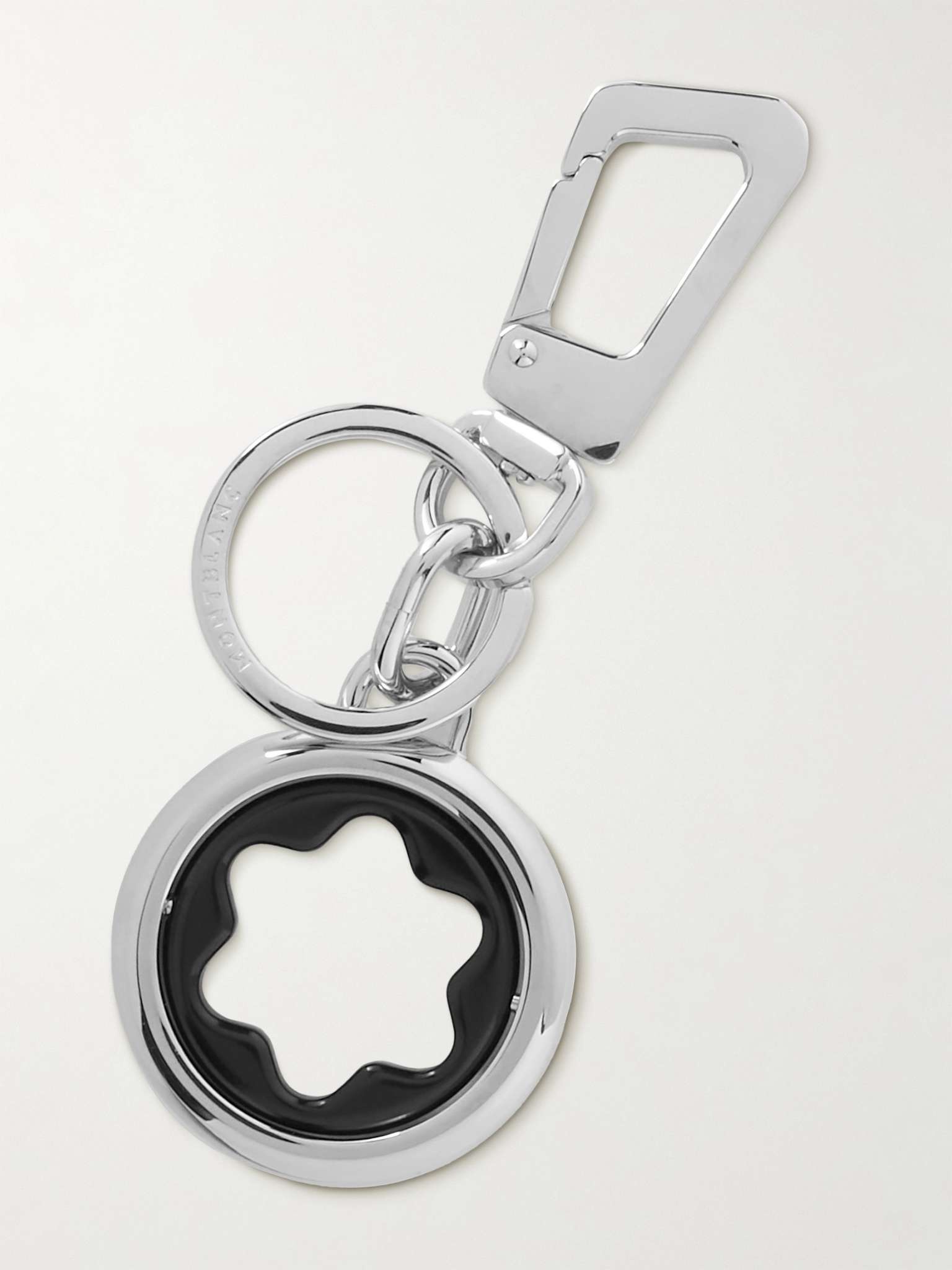 Meisterstück Silver-Tone Enamel Key Fob - 1