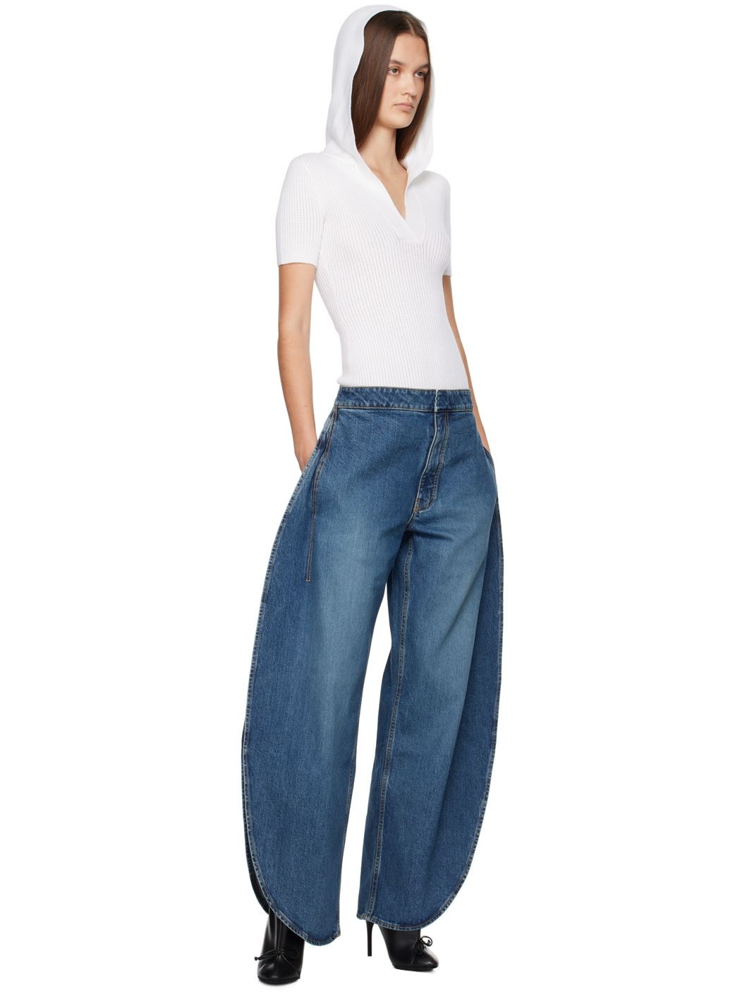 Blue Round Jeans - 4