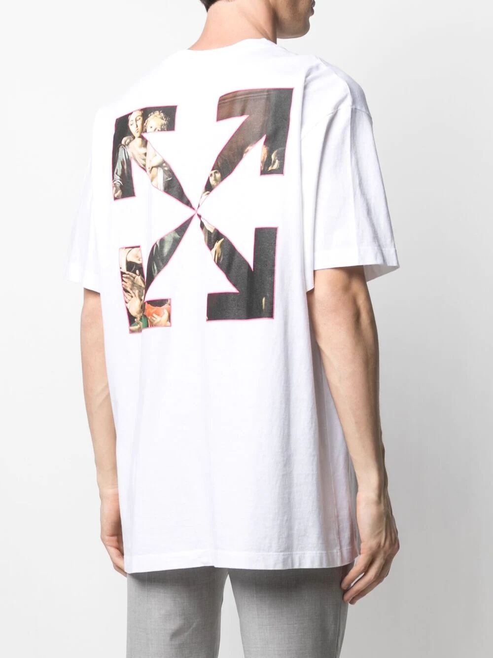 Caravaggio-print Arrow T-shirt - 4