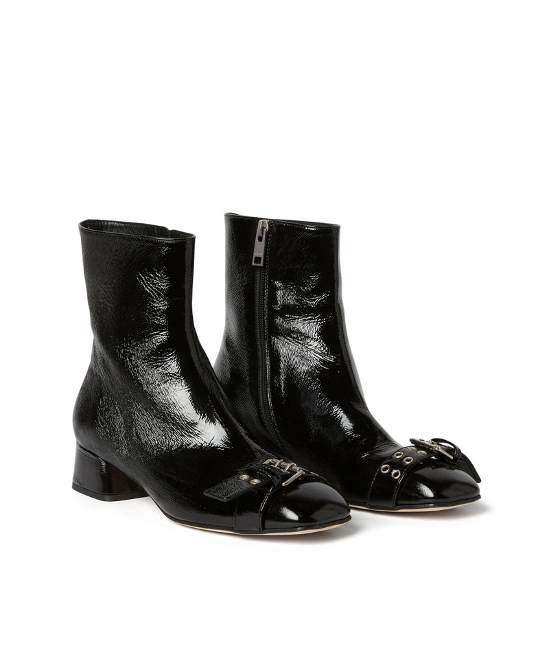 Leather MSGM Buckle ankle boots 3