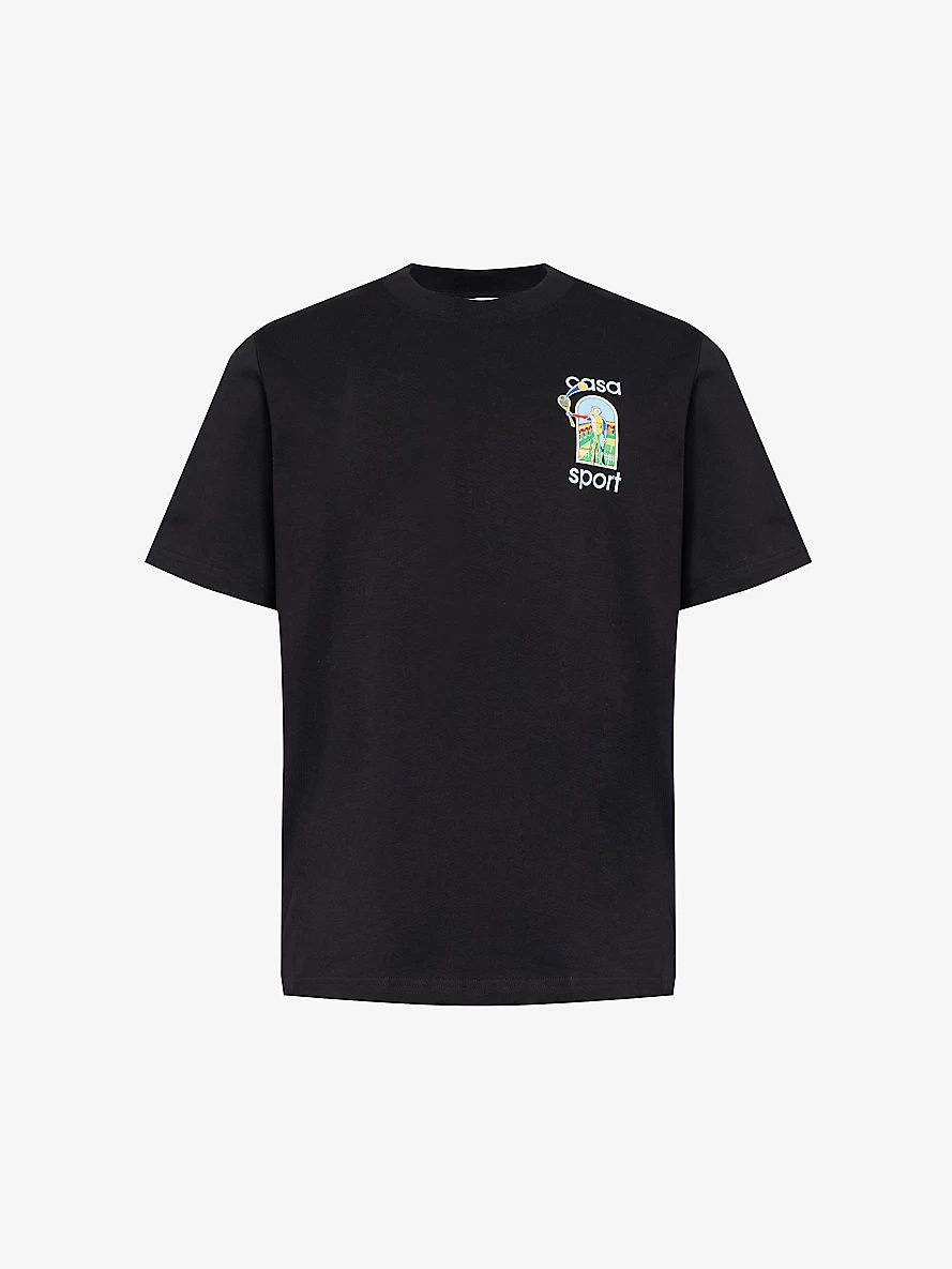 Le Jeu Coloré graphic-print organic cotton-jersey T-shirt - 1
