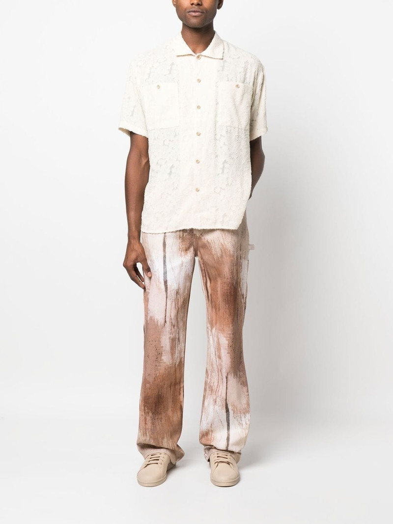 Andersson Bell patterned-jacquard short-sleeve shirt outlook