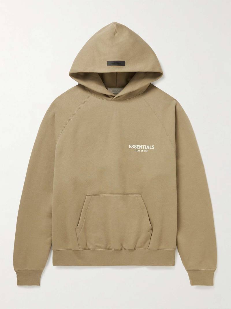 Logo-Flocked Cotton-Blend Jersey Hoodie - 1