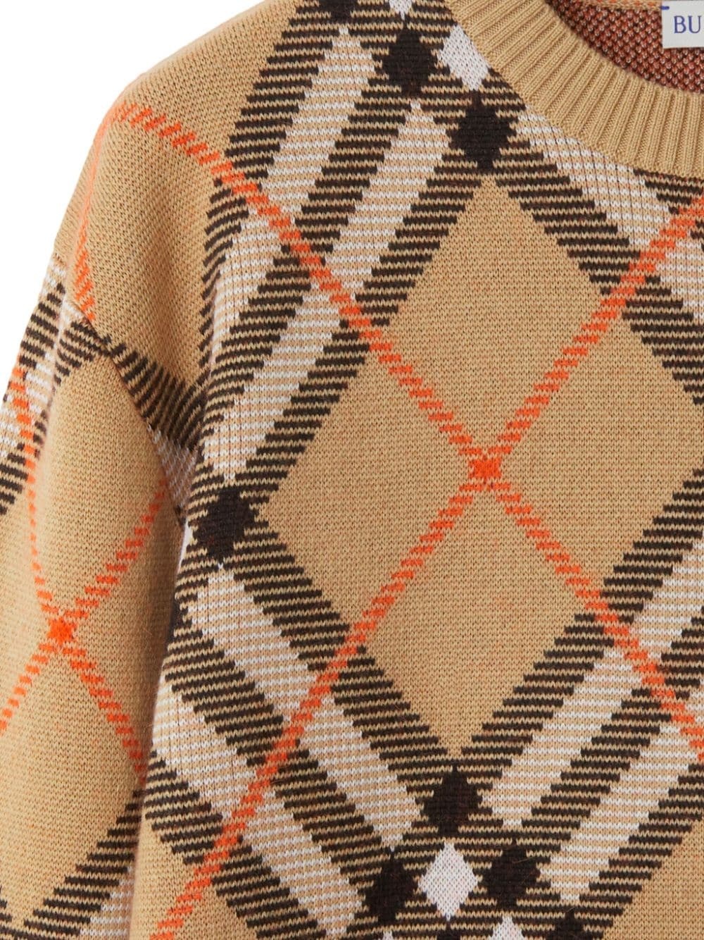 Nova Check long-sleeve jumper - 6