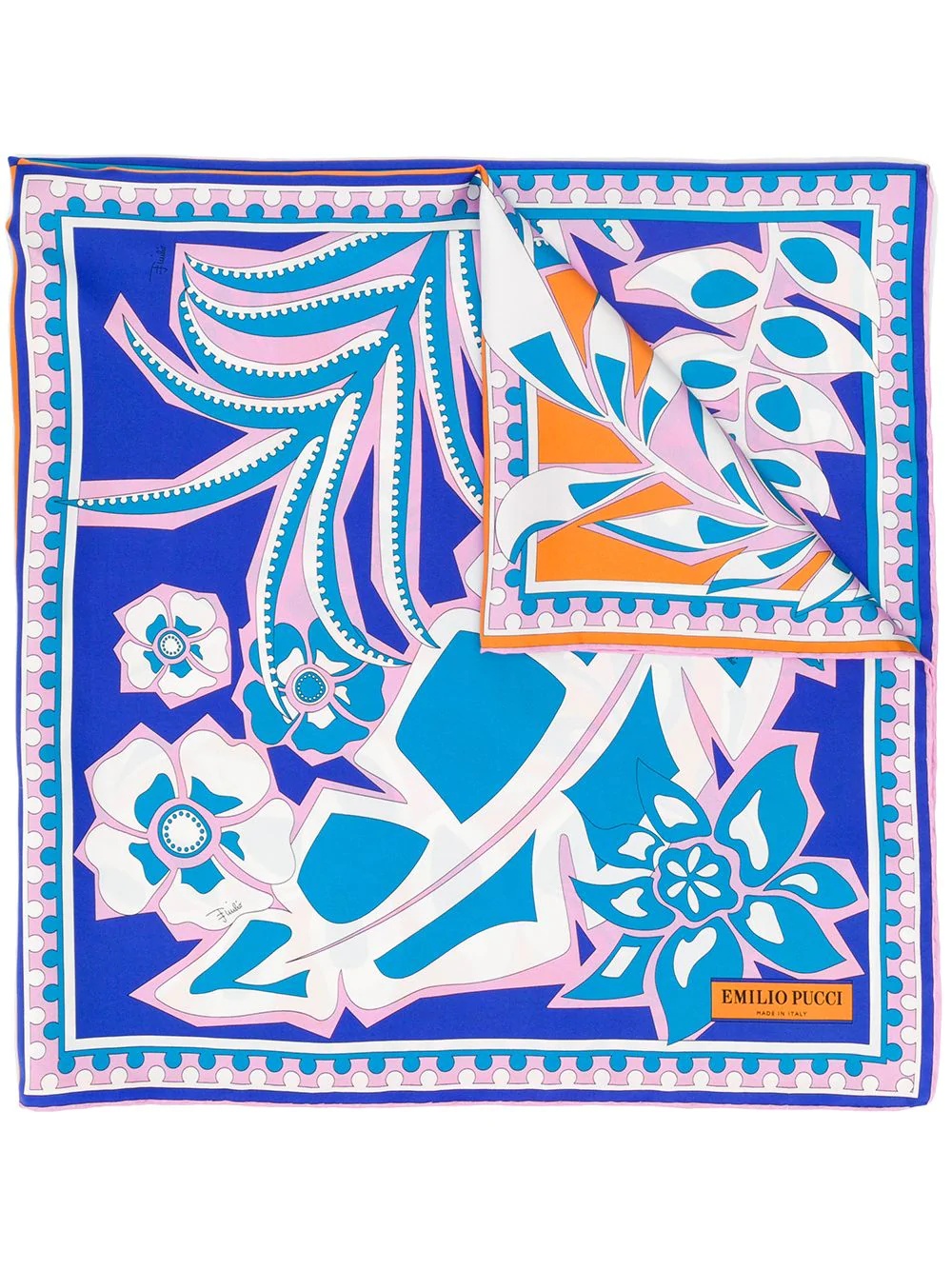 foliate print scarf - 1