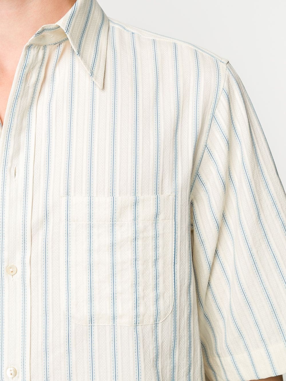 striped short-sleeve shirt - 5