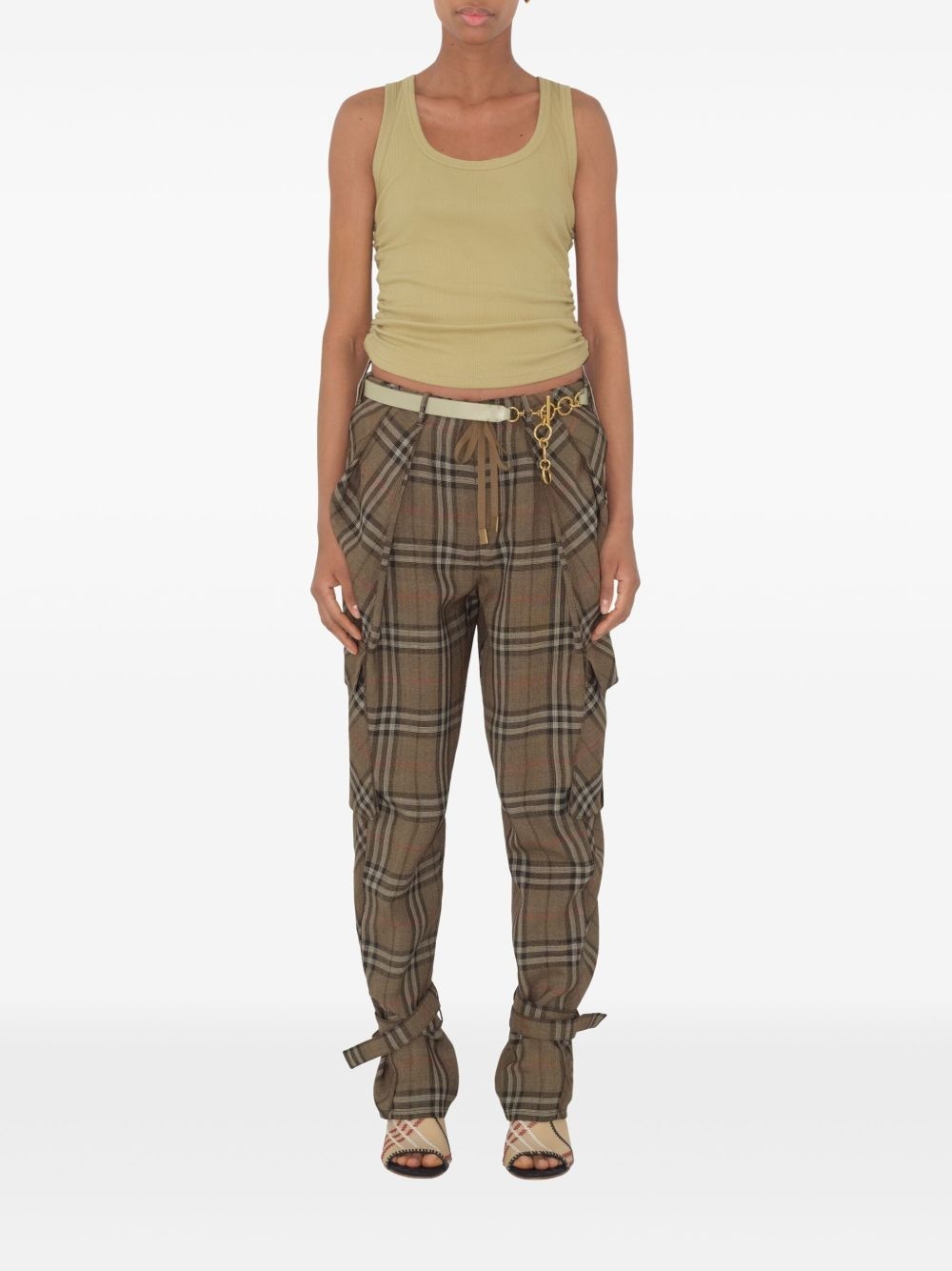 silk-blend trousers - 3