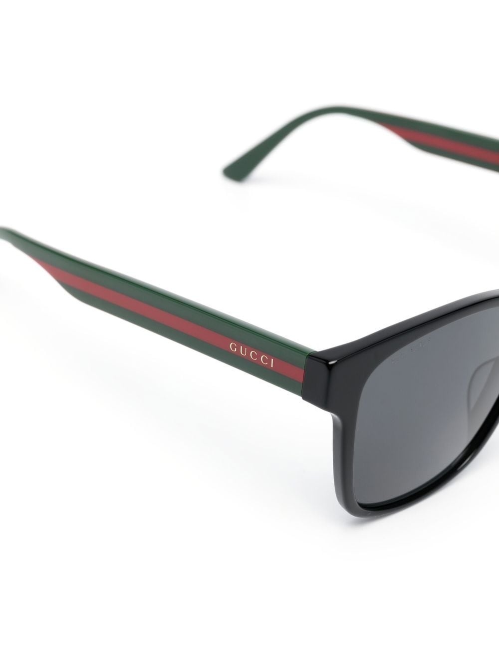 striped square-frame sunglasses - 3
